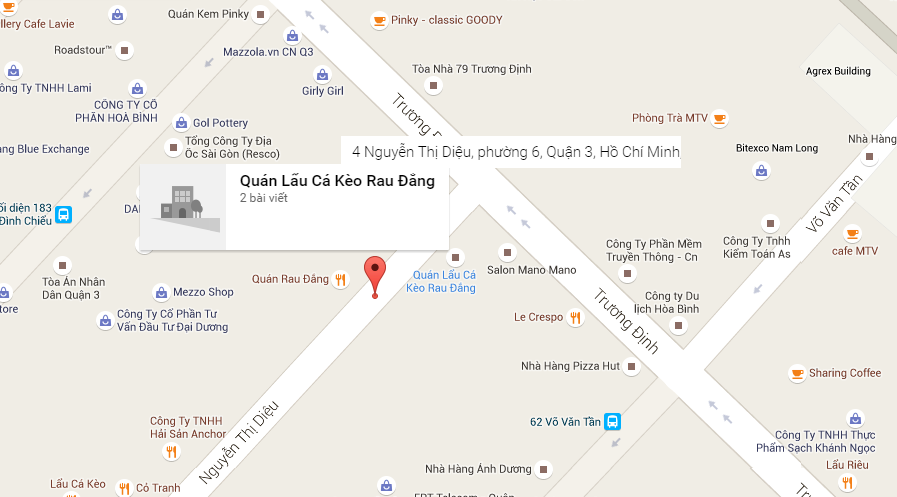 Số 4 Nguyễn Thị Diệu là địa chỉ quán cá kèo Ngon nhất Sài Gòn